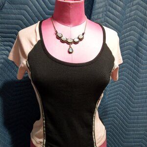 Vance's Bikewear - Light Pink/Black top size M